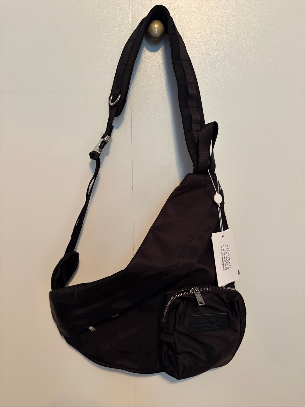 MM6 Maison Martin Margiela Black Sling Backpack unisex $530